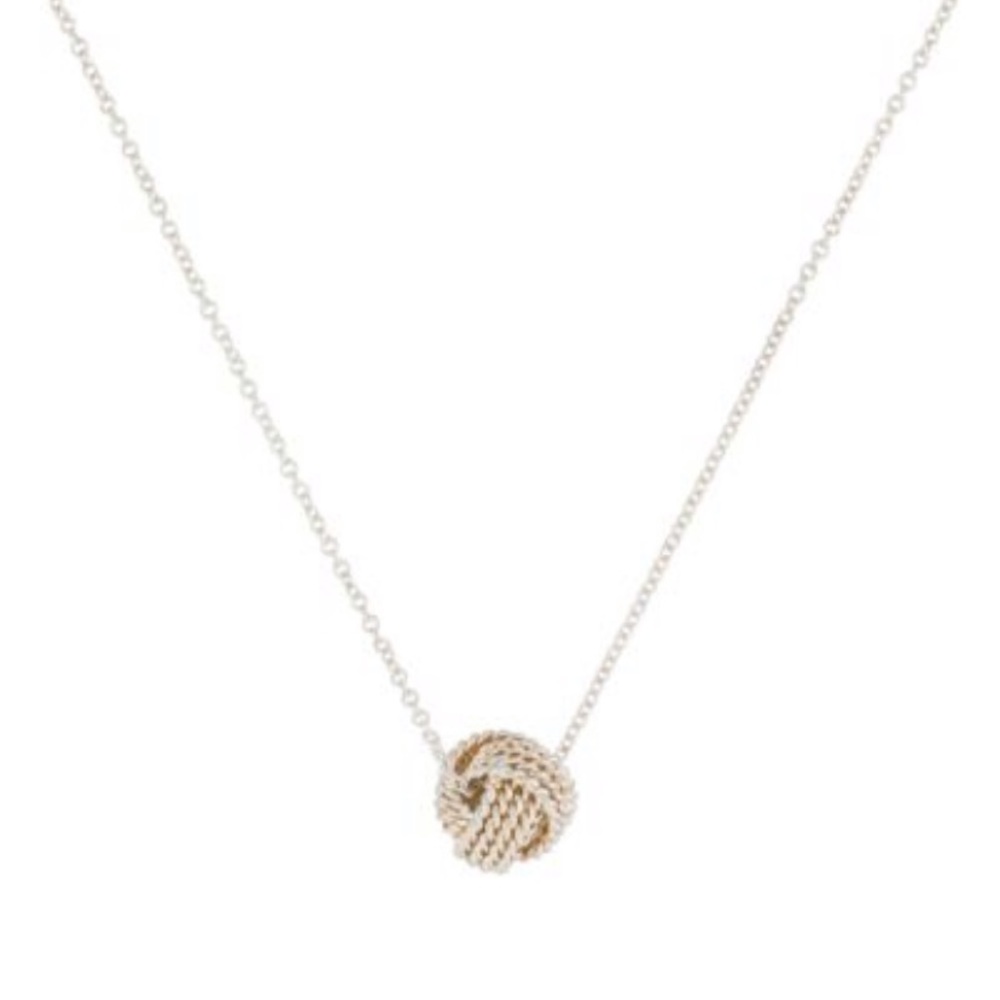 Tiffany silver knot necklace